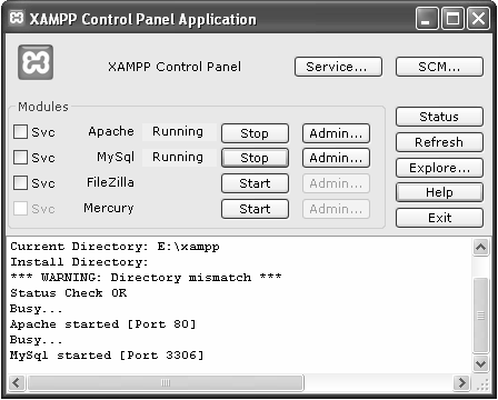 3.3.1 XAMPP Salah satu kelebihan dari XAMPP versi 1.6.