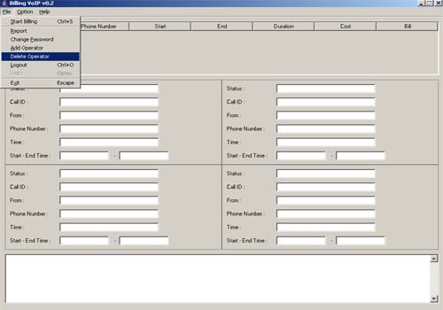 125 Operator admin dapat menghapus operator lain menggunakan menu Delete Operator seperti tampak pada gambar