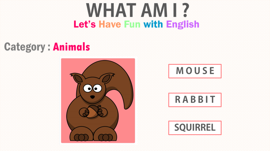 Slide 9 merupakan tampilan ketiga kategori animals.