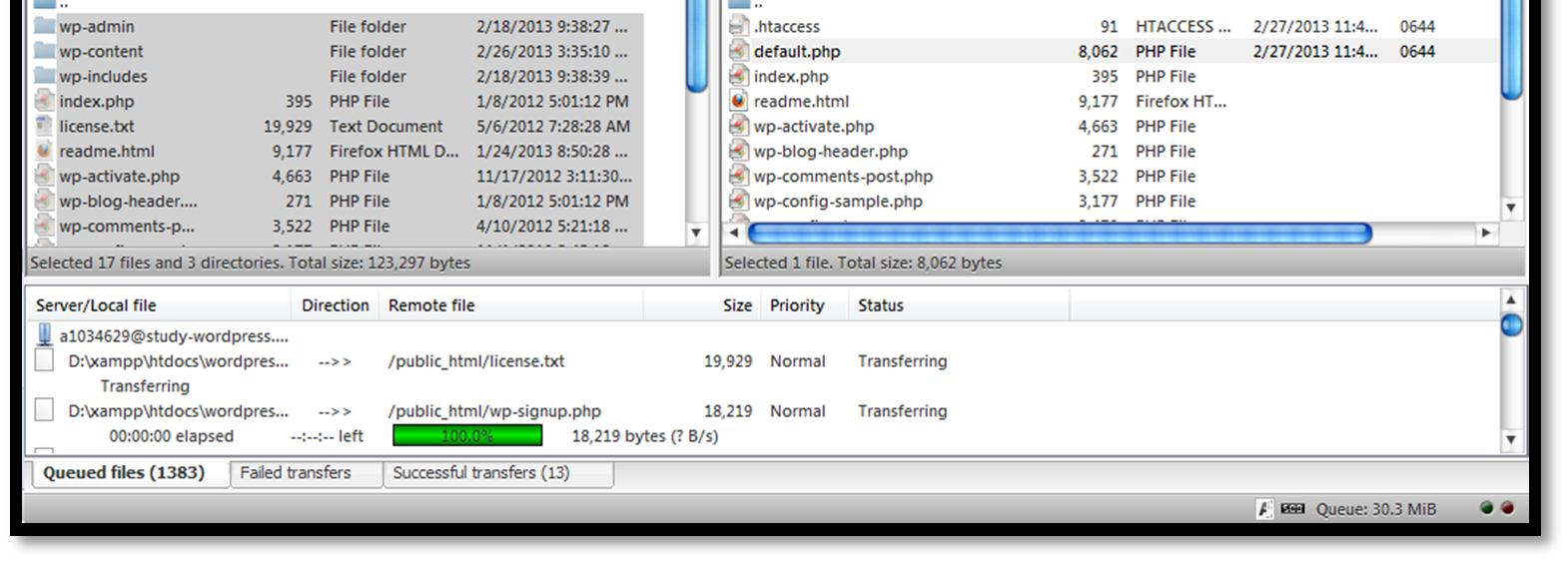 hosting Hapus file Pilih folder/file