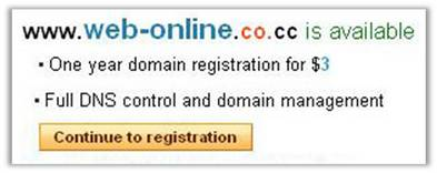 is alredy registered Artinya nama domain tersebut sudah didaftarkan/dimiliki oleh orang lain, Anda tidak dapat mendaftarkan nama domain tersebut. b. is available.