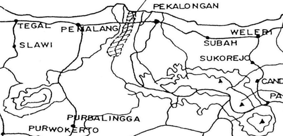 1.5 Lokasi Studi Lokasi study Tugas Akhir ini adalah sepanjang Daerah Pengaliran Sungai Sragi Lama yang di jelaskan dalam peta lokasi yang terletak pada perbatasan antara kabupaten Pemalang dan