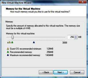 Langkah ini mengatur seberapa banyak memori yang akan kamu berikan pada virtual machine.
