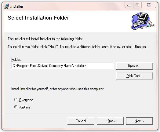 2. Gambar 5.2 Tampilan Halaman Awal Instalasi Pada tampilan Select Installation Folder,seperti pada Gambar 5.