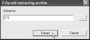 XAMPP harus diinstal pada folder utama seperti C:\, D:\, E:\, dan seterusnya. Lalu klik tombol Extract. Gambar 2.4.