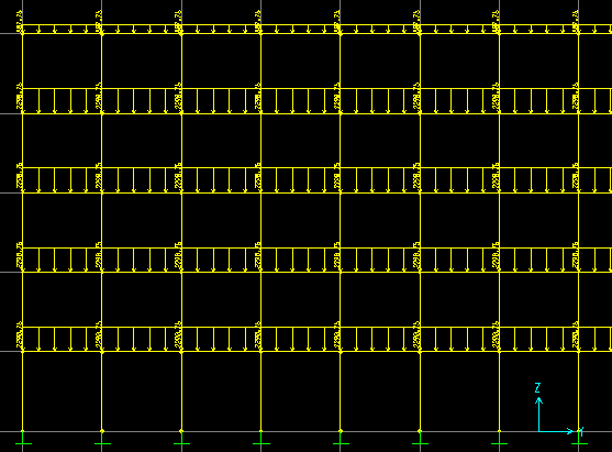 b. Portal tengah I (2A-N =