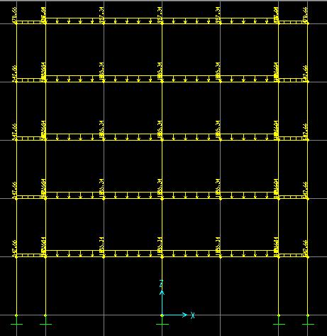 b. Portal tengah I (B1-7 = D1-7 =