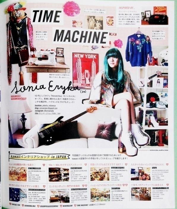 Gambar 1.6 Artikel Fashion Sonia Eryka di Majalah Nylon Jepang Sumber: www.soniaerykablogspot.