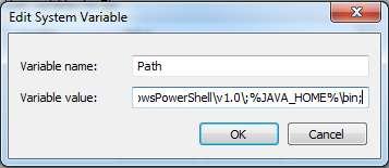 Setting Path Windows Pada Path, tambahkan Variable Value : %JAVA_HOME%\bin; Tips: - Variabel JAVA_HOME adalah System Variables.