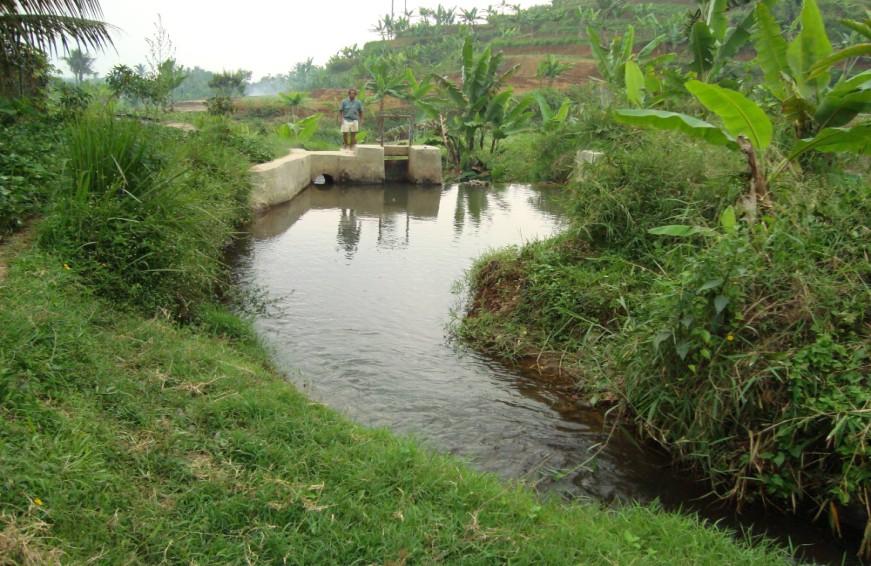 Volume air dalam lahan target Daerah Target Irigasi (DTI) Damparit I Perkampungan Gambar 2.