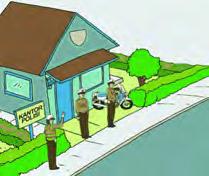 (Mengamati) Tempat tinggal Edo aman dan tertib. Semua ikut menjaga keamanan. Pak Polisi juga membantu agar situasi menjadi aman dan tertib. Pak Polisi menjaga keamanan untuk semua warga.