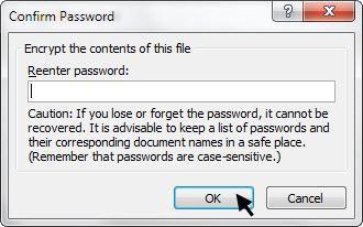 melakukan kesalahan dalam pengisian password. Lalu klik OK. d. Sekarang, jika Anda membuka workbook tersebut, Excel akan meminta Anda memasukkan password terlebih dahulu.