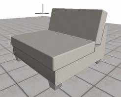 b. Gunakan bidang kerja denah untuk menggambar lantai dengan material Tile White 30x30. c.