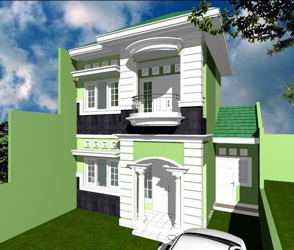 f. Bidang 3D Window (bidang kerja 3D) bisa digunakan untuk menghasilkan gambar desain Arsitektur yang siap cetak dengan hasil yang bagus dalam bentuk desain image 3D yang berkualitas foto (High