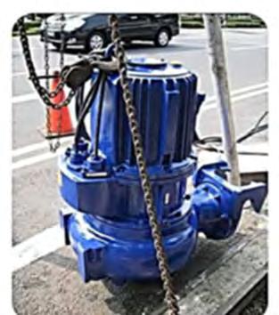 31 2.8 Pompa Air Limbah (Sewage Lifting Pump / Submersible Pump) Gambar 2.19. Contoh pompa lifting pump Sewage lifting pump merupakan komponen penting dari setiap system pengolahan air limbah.
