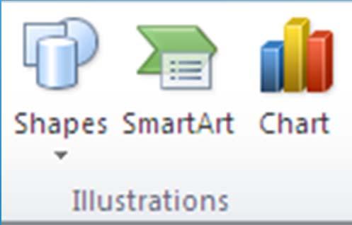 Membuat SmartArt Grafis: 1. Pada tab Insert, dalam Ilustrasi Group, klik SmartArt 2.