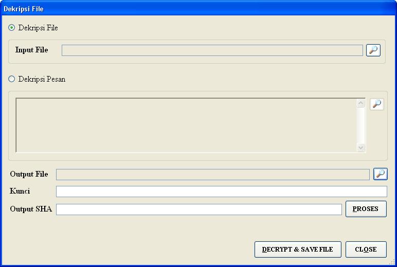 sistem operasi Windows. Setelah itu, sistem akan menampilkan kotak dialog open seperti terlihat pada gambar berikut: sebelah textbox input file. Format file yang didukung adalah format *.txt.