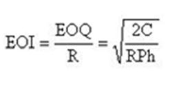 Ongkos pengadaan = 8 x Rp. 100,- = Rp. 800 Ongkos simpan = 0 Total ongkos = 800 + 0 = Rp. 800 3. Period Order Quantity (POQ) Teknik POQ ini pada prinsipnya sama dengan FPR.