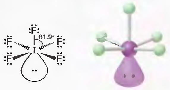 Ketika terdapat 5 PEI dan 5 PEB, molekul akan berbentuk Segi Empat Piramida(AX5E). Contohnya adalah IF5.