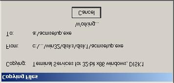 kemudian klik OK dan klik Yes pada tampilan konfirmasi untuk memformat disket. 3. Akan tampil proses memformat disket dan menyalin file seperti Gambar 8.
