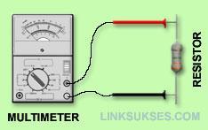 II. Mengukur nilai Resistor dan kapasitor Ukur nilai tahanan dari resistor dan kapasitor seperti gambar