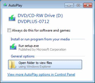Gambar 2.4. Kotak dialog AutoPlay DVD Windows 8 4.