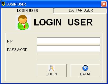 b. Tampilan Form Menu Utama Form menu utama akan muncul jika pengguna memasukkan NIP dan password dengan benar sesuai yang ada pada database.