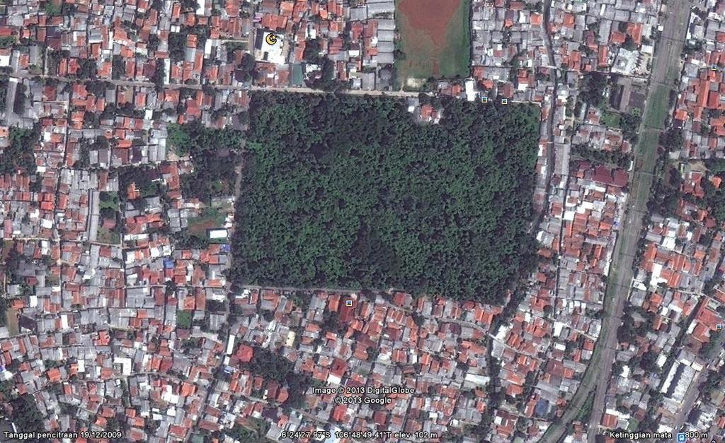 2 sepenuhnya oleh Badan Lingkungan Hidup Kota Depok, memiliki luas sekitar ± 6 ha yang terletak di Jalan Cagar Alam, Kampung Baru, Kelurahan Pancoran Mas, Kota Depok, Provinsi Jawa Barat.