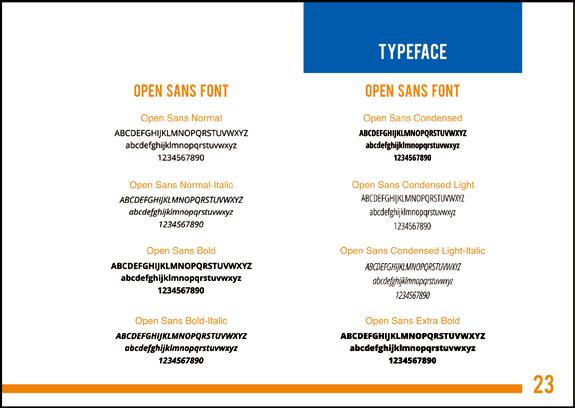 70 Gambar 4.21Typeface (GSM Book) Halaman typeface menjelaskan berbagai macam jenis font yang digunakan dalam logo perusahaan.