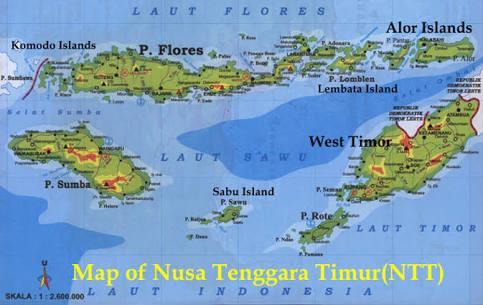 Sebelah Utara : Laut Flores Sebelah Timur : Maluku Tenggara Barat Sebelah Barat