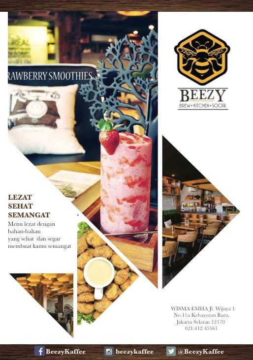 42 Gambar 5.2.4.1 Flyer 5.2.5 Print Ad Pemberitahuan mengenai promosi Beezy Kaffee ini juga dipasang Menjadi print-ad di beberapa
