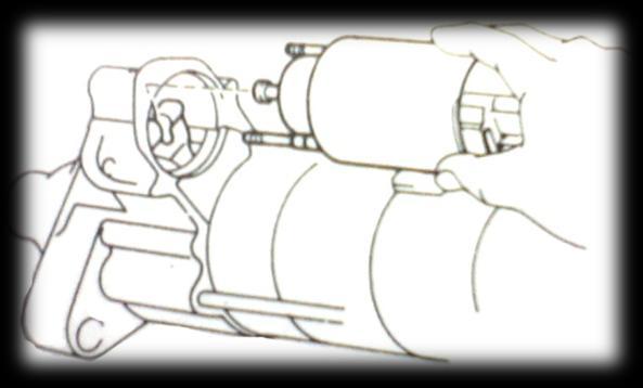 3 Melepas Motor Starter Dari Engine (Toyota Suplement Pedoman Reparasi Innova, 2004 :19-7) d.