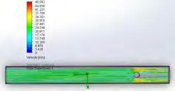 54 Gambar 4.16 Kontur temperatur untuk simulasi pipa dengan block tube Dari hasil analisis (Gambar 4.