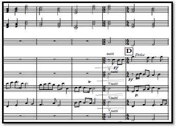 Viola digambarkan sebagai jati diri komposer. Penggunaan piano dan violoncello sebagai pengiring diharapkan dapat menambah suasana bahagia dengan menggunakan akord mayor.
