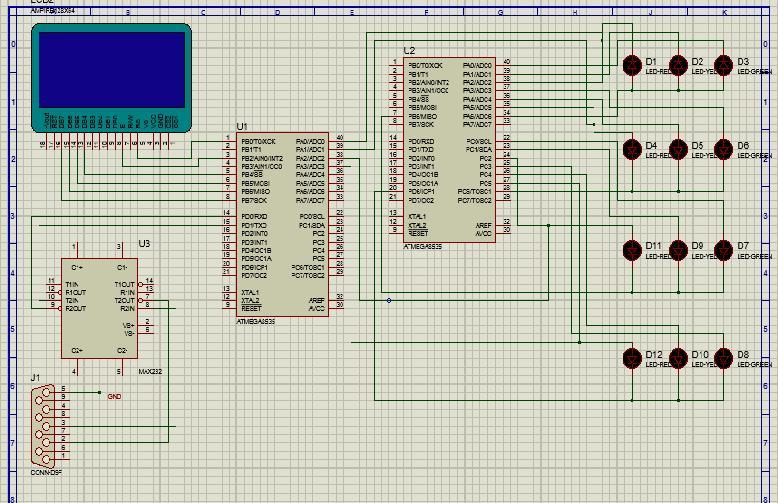 35 skematik rangkaian sistem mikrokontroler dapat ditunjukan pada Gambar 4.2 dan dijelaskan tiap penggunaan Port minimum system yang digunakan pada mikrokontroler yang ditunjukan pada Tabel 4.