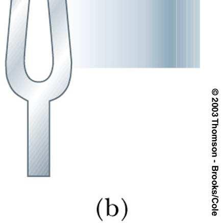Penggunaan Garpu Tala (lanjutan) Ketika garpu di tekan ke kiri (saling berdekatan), molekul- molekul udara di sebelah