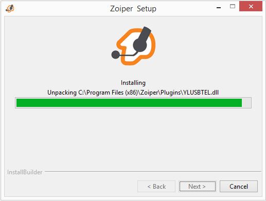 5. Proses instalasi Zoiper di mulai. Gambar 4.31: Proses Instalasi Zoiper. 6.