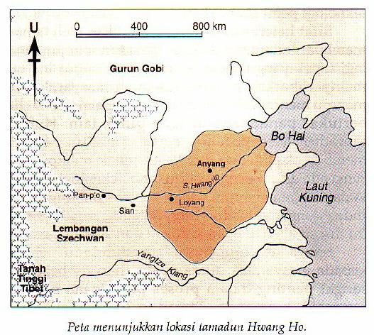Item Esei Buku Teks m.s. 28 33 1. Peta berikut menunjukkan lokasi Tamadun Hwang Ho. (a) Jelaskan sistem pemerintahan Tamadun Hwang Ho bagi i. Dinasti Shang [ 3 markah ] [ 6 markah ] F3... F4... F5.