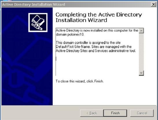 Directory Installation Wizard