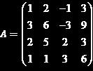 A 6 Penyelesaian : Matriks direduksi menjadi matriks eselon baris (segitiga atas) dan menerapkan teorema 6 6 ( ) Baris pertama dan kedua dari matriks dipertukarkan kali baris pertama ditambahkan ke
