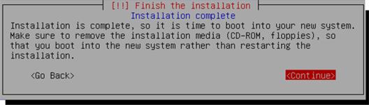 40 22. Proses installasi Grub boot loader sedang berjalan dan tunggu beberapa saat. Seperti pada gambar 3.25 Gambar 3.25 Layar Install Grup 23.