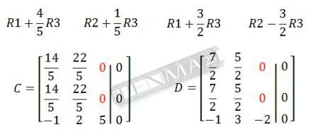 1. Ubah SPL Homogen diatas menjadi matriks. 2.