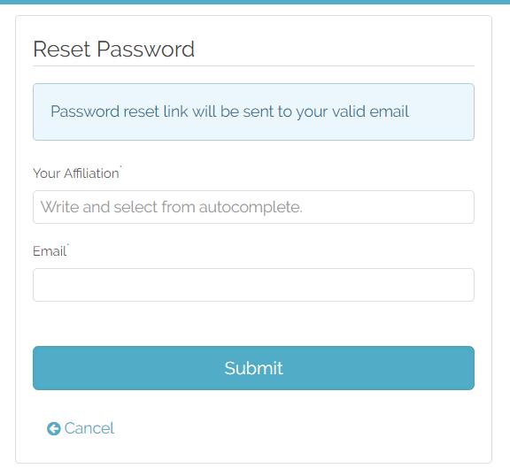 Catatan : - Jika anda lupa password anda bisa klik - Maka akan muncul tampilan untuk mereset password anda,