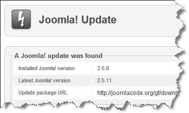 3. Sementara yang digunakan adalah versi Joomla! 2.5.8. Gambar 1.