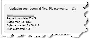 dan Anda akan dibawa masuk ke halaman Update. Gambar 1.7 Halaman update joomla 5.