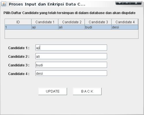 58 Gambar 3.38 Form Proses Manage Data Candidate 3.3.3.4 Implementasi Antarmuka Proses Registrasi Data Voter Gambar 3.