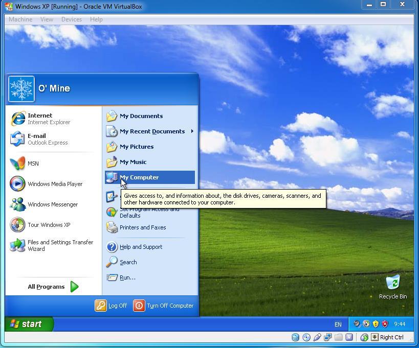 36. instalasi windows XP selesai, hasil seperti