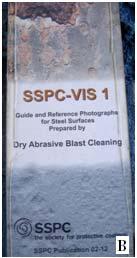 dengan fokus pengamatan visual tingkat karat (rust grade) permukaannya mengacu pada alat buku gambar acuan BS EN ISO 8501-1,SSPC- Vis 1. Gambar 4.