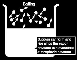Titik didih / Boiling Point At the boiling point, saturated vapor pressure equals atmospheric pressure.