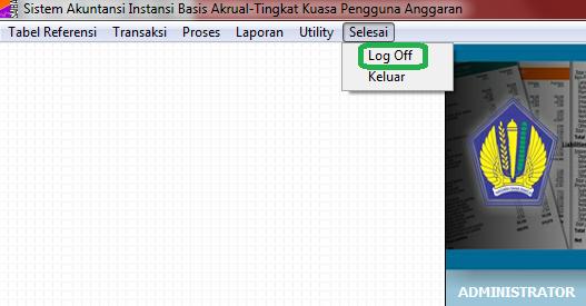 b. Login User Satker Konsolidasian K/L (1) Untuk dapat menggunakan aplikasi SAIBA level User lakukan login